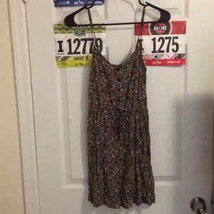 Flower dress with buttons